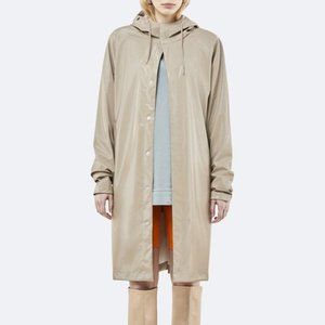 Rains glossy beige rain coat